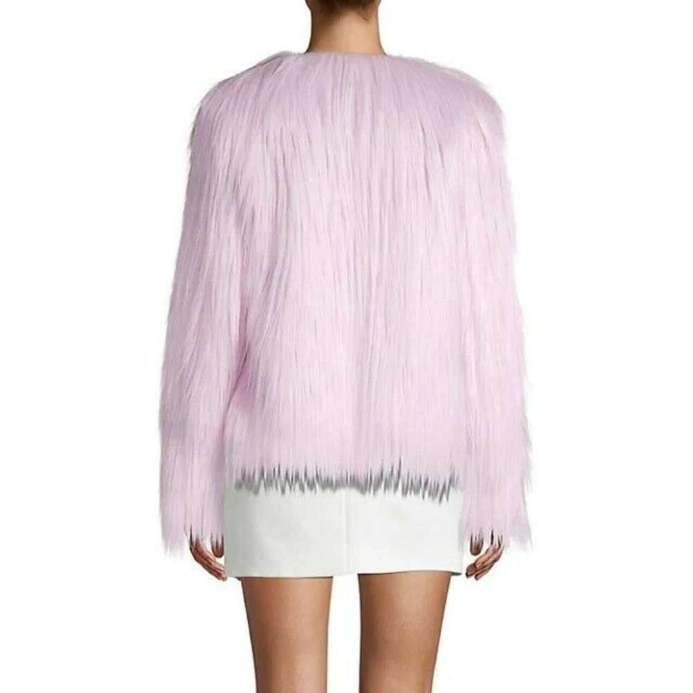 Unreal Fur Faux Fur Jacket in Lotus Pink- Sz Small - Picture 3 of 7